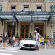 Dj Mizzy with the Maserati at the Monte Carlo Casiono Monaco