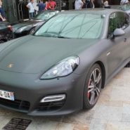 Dj Mizzy with the matte black Porsche in Monaco