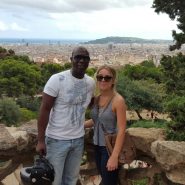 Dj Mizzy and Holly at Parc Guell